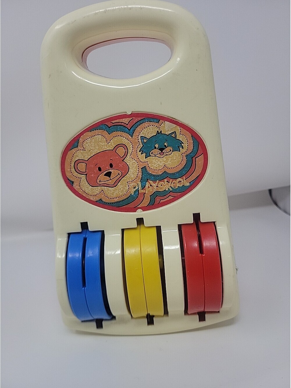 Vtg Playskool Baby Infant Roller Spinning Chimes Music Learning Toy No. 42